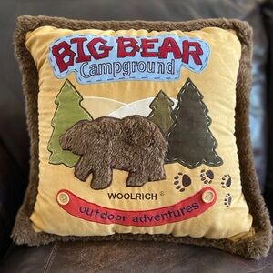 Pillow - Woolrich - Lodge/Cabin Decor - Big Bear Campground - Faux Suede - 17"